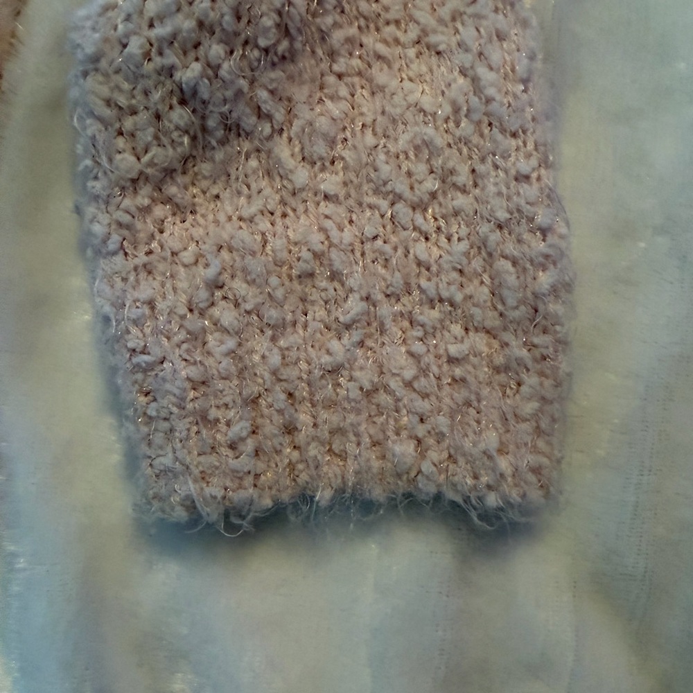 Girl’s Cozy Pink Fuzzy Sweater - Picture 9 of 11